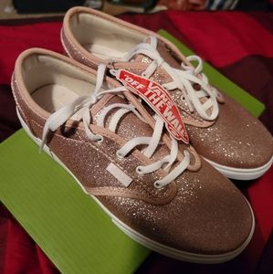 Kids Rose Gold Vans